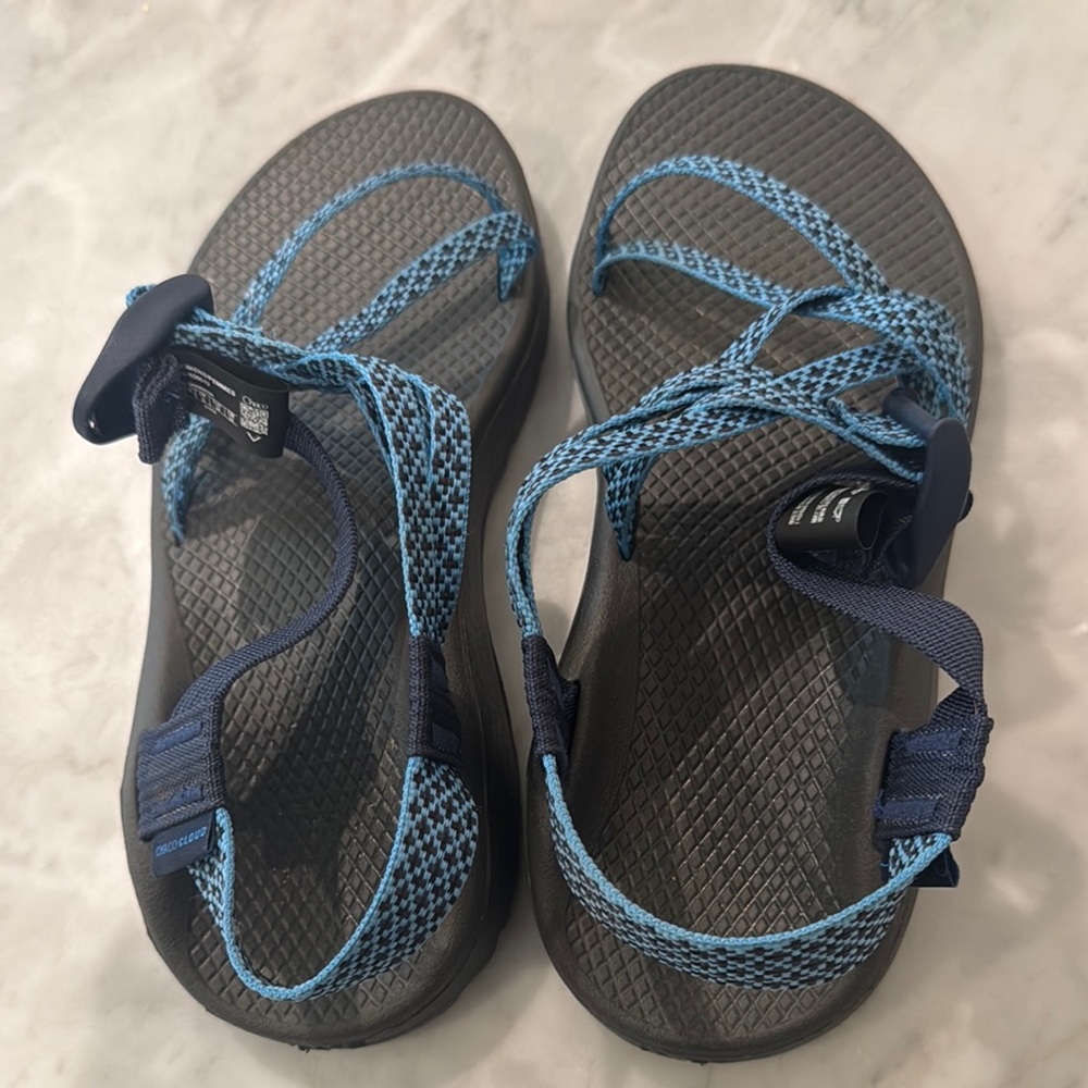 Like new Chaco Blue and Gray Adventure Sandals